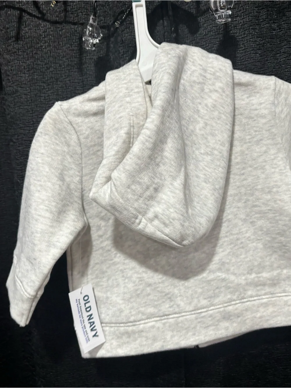 Old Navy Light Gray baby Zip-Up Hoodie